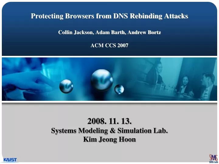protecting browsers from dns rebinding attacks collin jackson adam barth andrew bortz acm ccs 2007