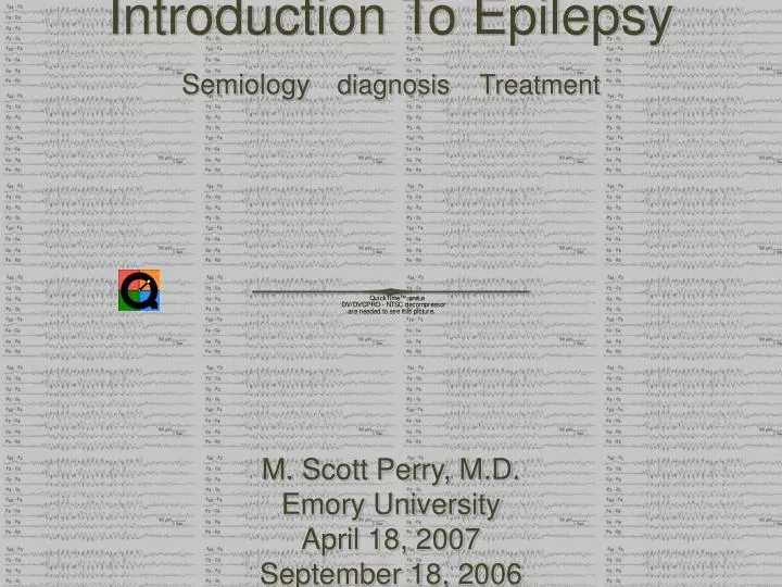 introduction to epilepsy semiology diagnosis treatment