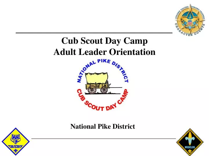 cub scout day camp adult leader orientation