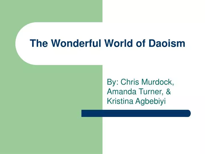 the wonderful world of daoism