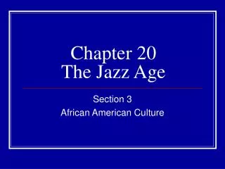 chapter 20 the jazz age