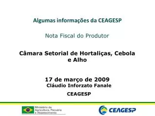 algumas informa es da ceagesp