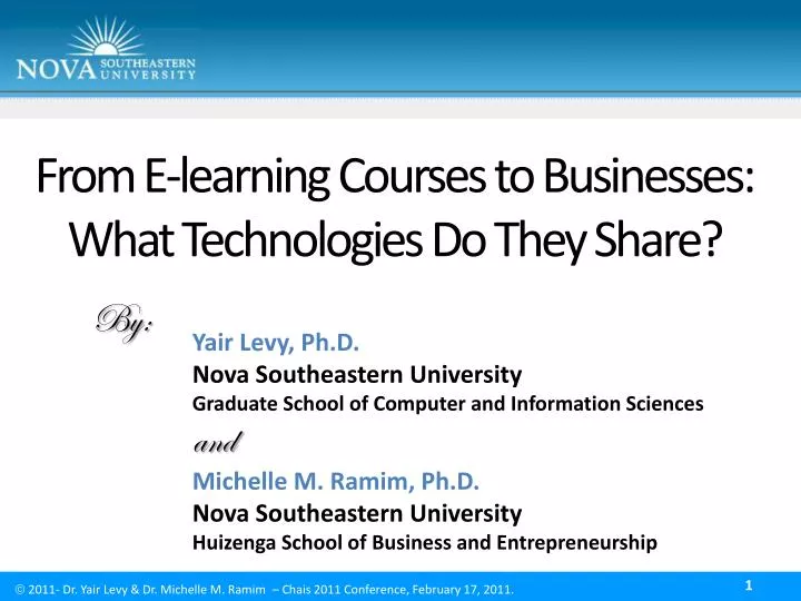 from e learning courses to businesses what technologies do they share