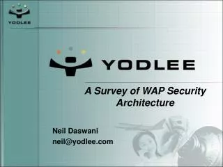 A Survey of WAP Security Architecture