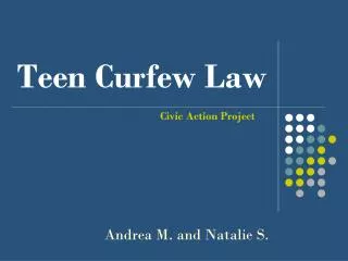 Teen Curfew Law