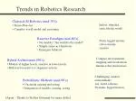Trends in Robotics Research - slide 1