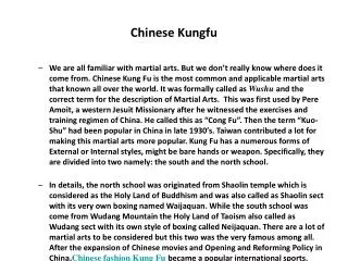 chinese kungfu