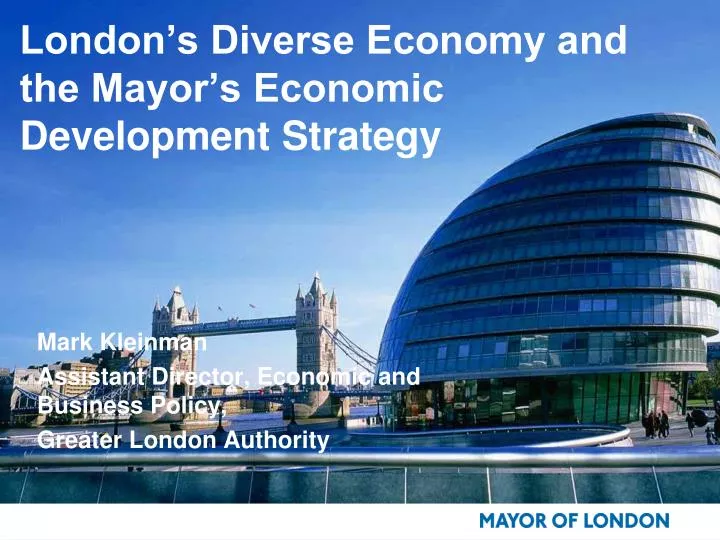 london s diverse economy and the mayor s economic development strategy