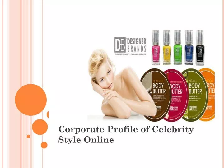corporate profile of celebrity style online