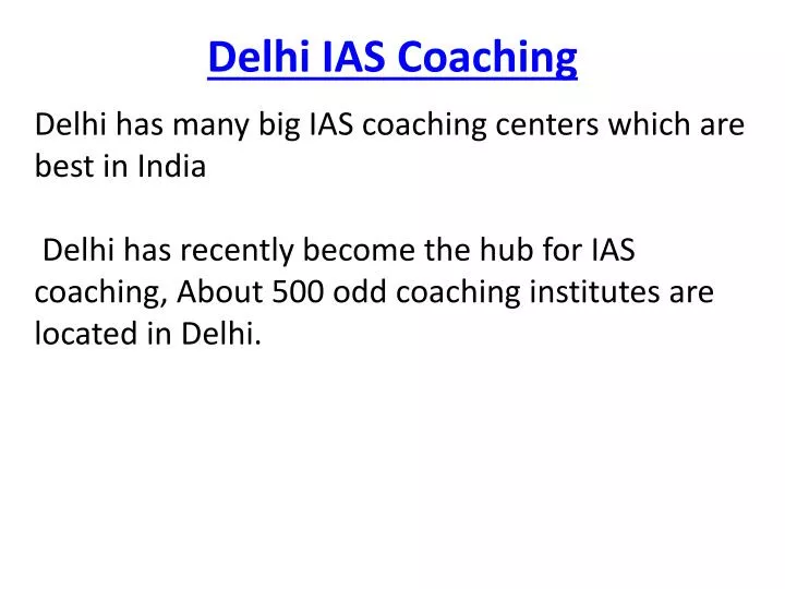 delhi ias coaching