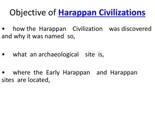 Harappan Civilizations