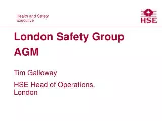 London Safety Group AGM