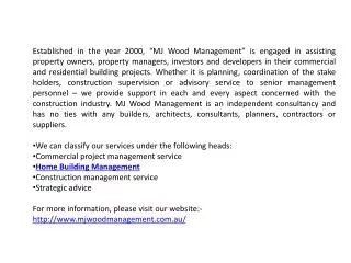 MJ Wood Management