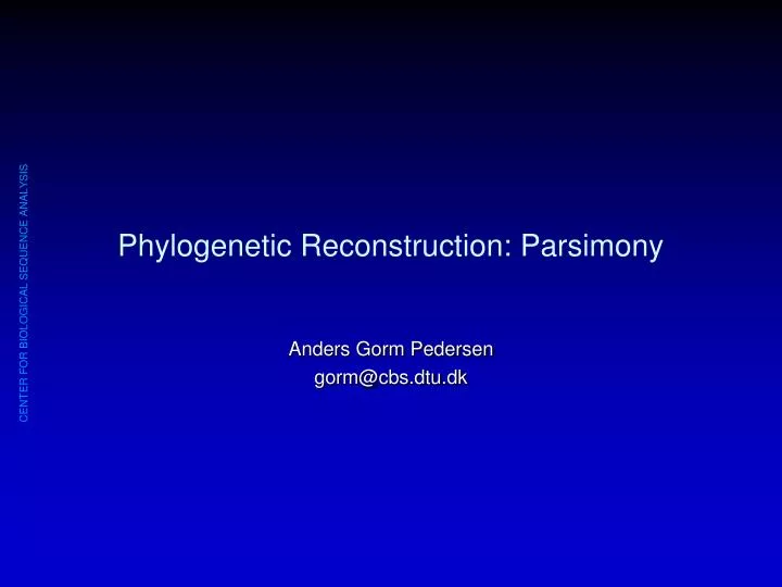 phylogenetic reconstruction parsimony
