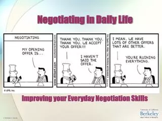 Negotiating in Daily Life