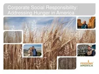 Corporate Social Responsibility: Addressing Hunger in America