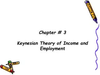 Chapter # 3 Keynesian Theory of Income and Employment