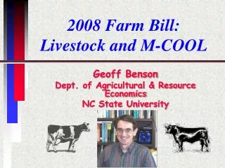 2008 Farm Bill: Livestock and M-COOL