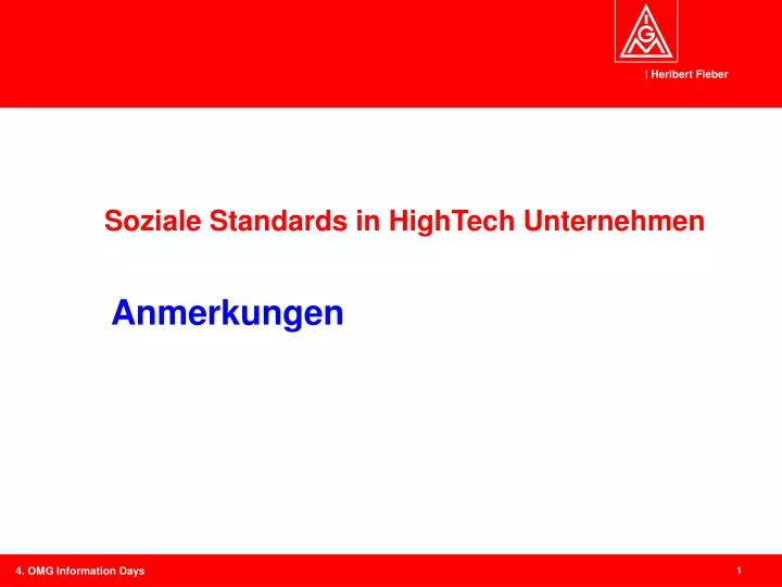 soziale standards in hightech unternehmen