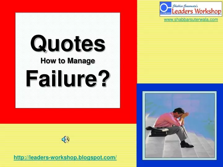 quotes how to manage failure