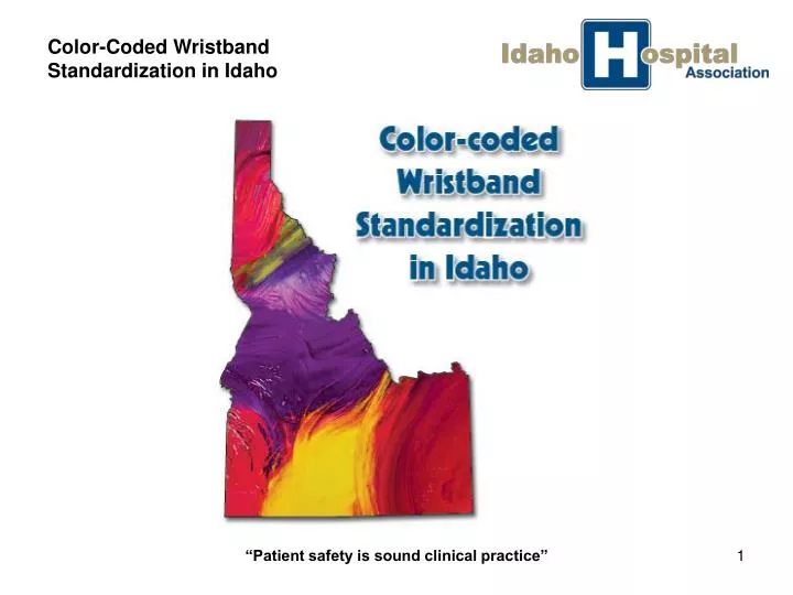 color coded wristband standardization in idaho