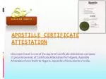 Apostille Certificate Attestation - slide 1