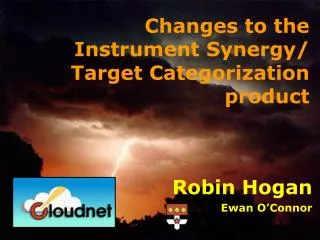 Changes to the Instrument Synergy/ Target Categorization product