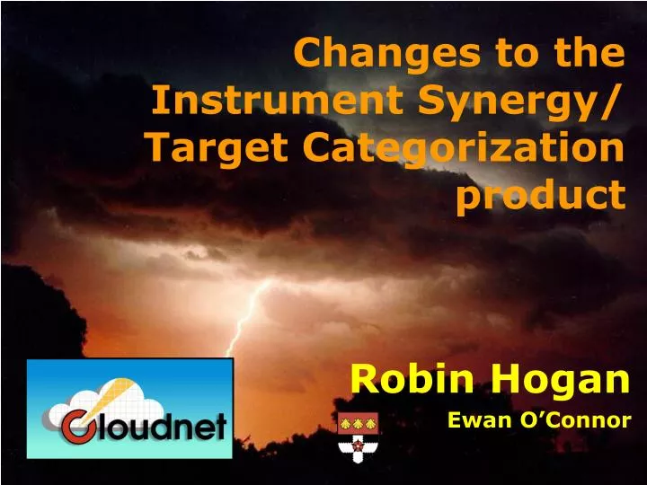 changes to the instrument synergy target categorization product