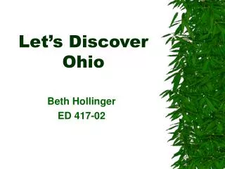 Let’s Discover Ohio