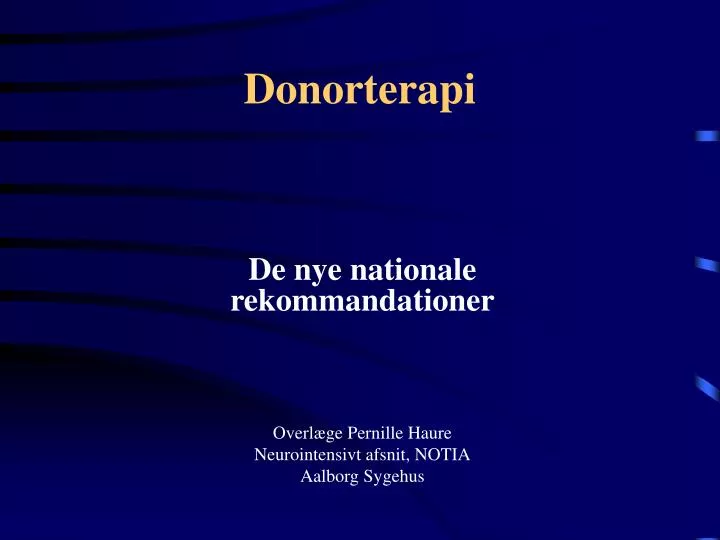 donorterapi