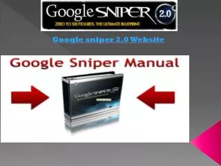 google sniper 2.0 review