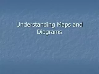 Understanding Maps and Diagrams