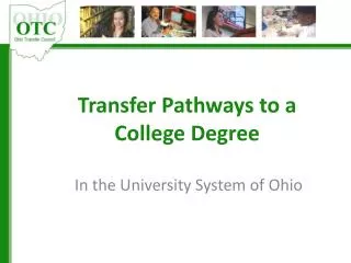 Transfer Pathways to a College Degree