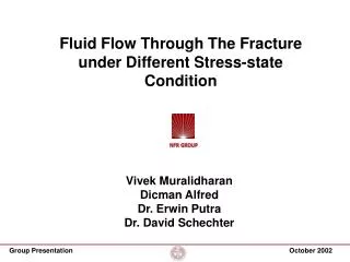 Fluid Flow Through The Fracture under Different Stress-state Condition