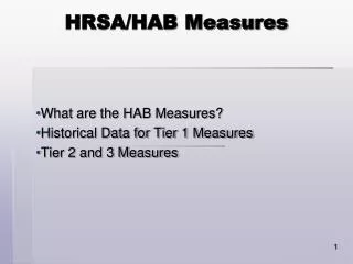 HRSA/HAB Measures