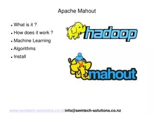 An introduction to Apache Mahout