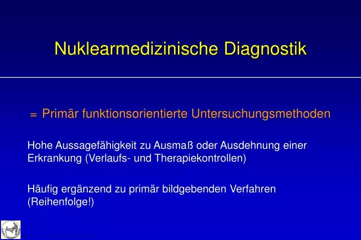 nuklearmedizinische diagnostik