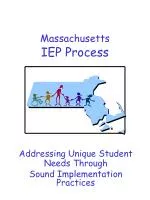 Massachusetts IEP Process