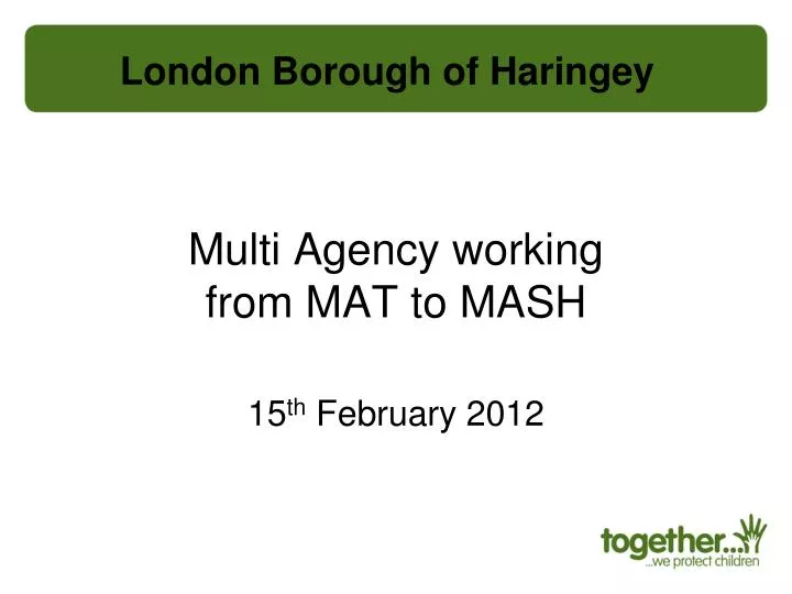multi agency working from mat to mash