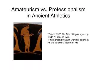 Amateurism vs. Professionalism in Ancient Athletics