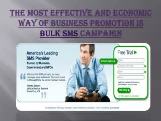 the most effective and economic way of business promotion is