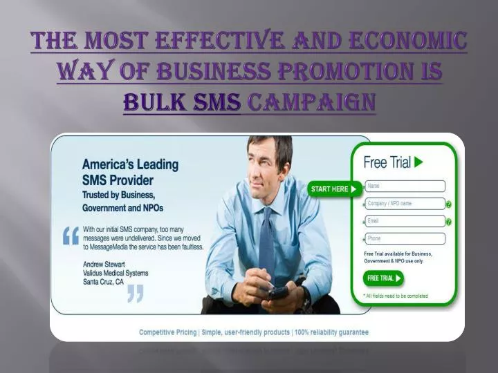 the most effective and economic way of business promotion is bulk sms campaign