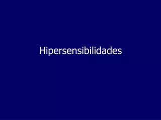 Hipersensibilidades