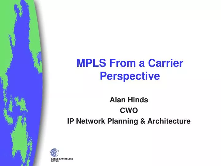 mpls from a carrier perspective