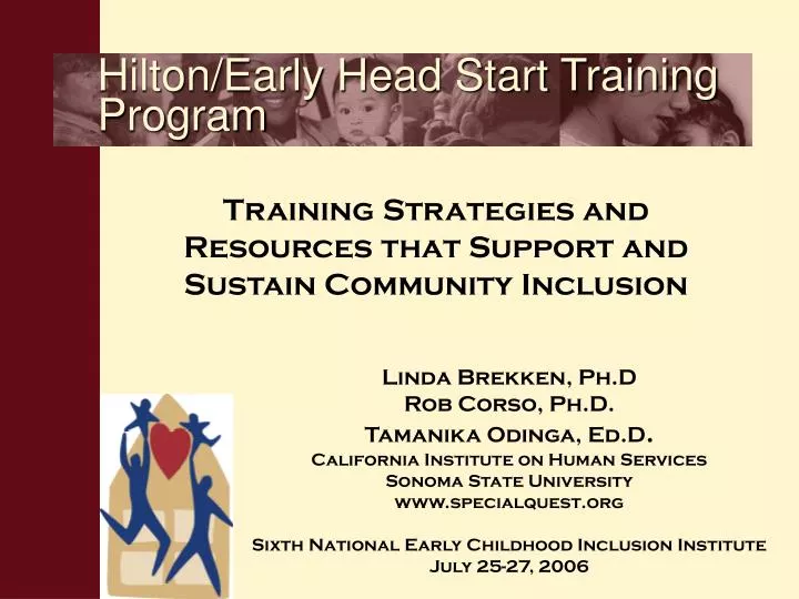 hilton early head start training program
