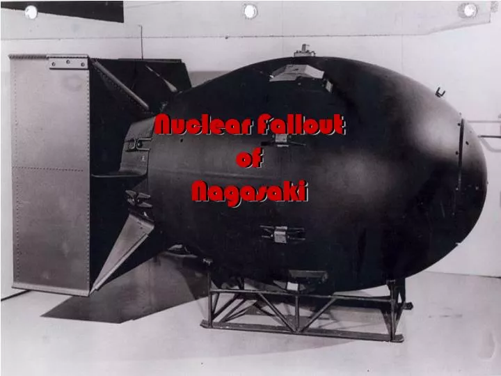 nuclear fallout of nagasaki