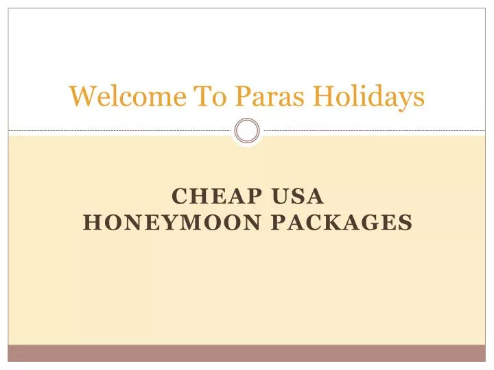 welcome to paras holidays