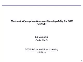 The Land, Atmosphere Near-real-time Capability for EOS (LANCE)