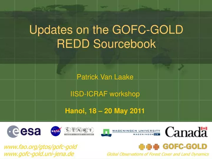 updates on the gofc gold redd sourcebook