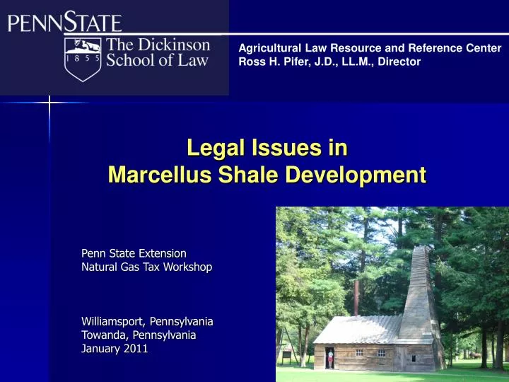 legal issues in marcellus shale development